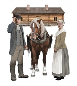 Kievarinpitäjä Petter Lilja ja hänen vaimonsa Maria asuivat Glimsissä 1700-luvun lopussa. 