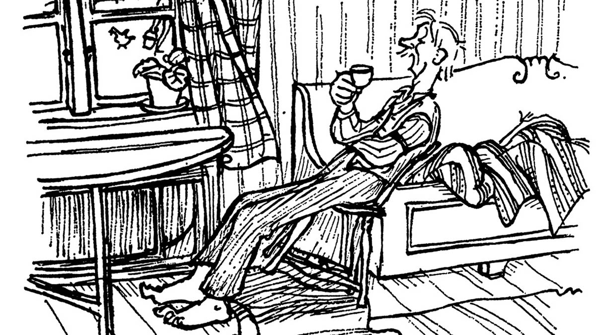 Kuvitus kirjasta Eemelin uudet metkut