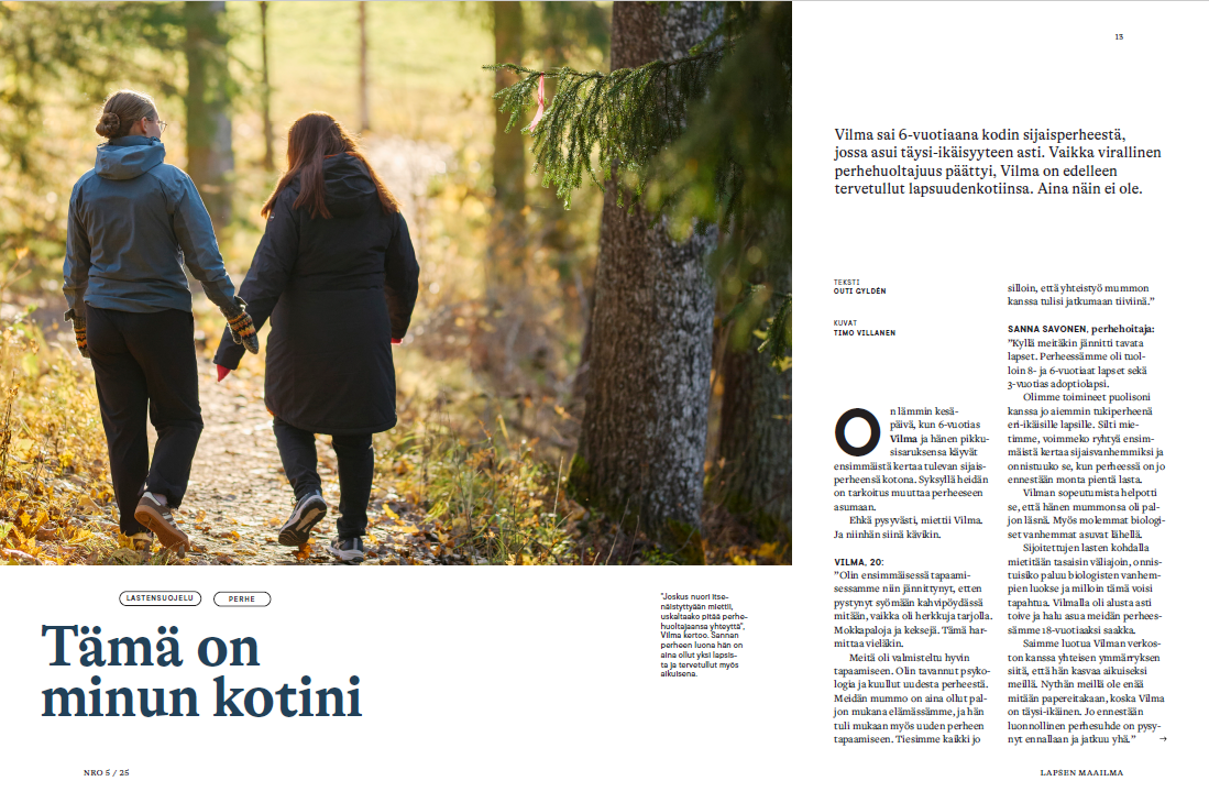 Tämä on kotini -jutun aukeaman kuva.