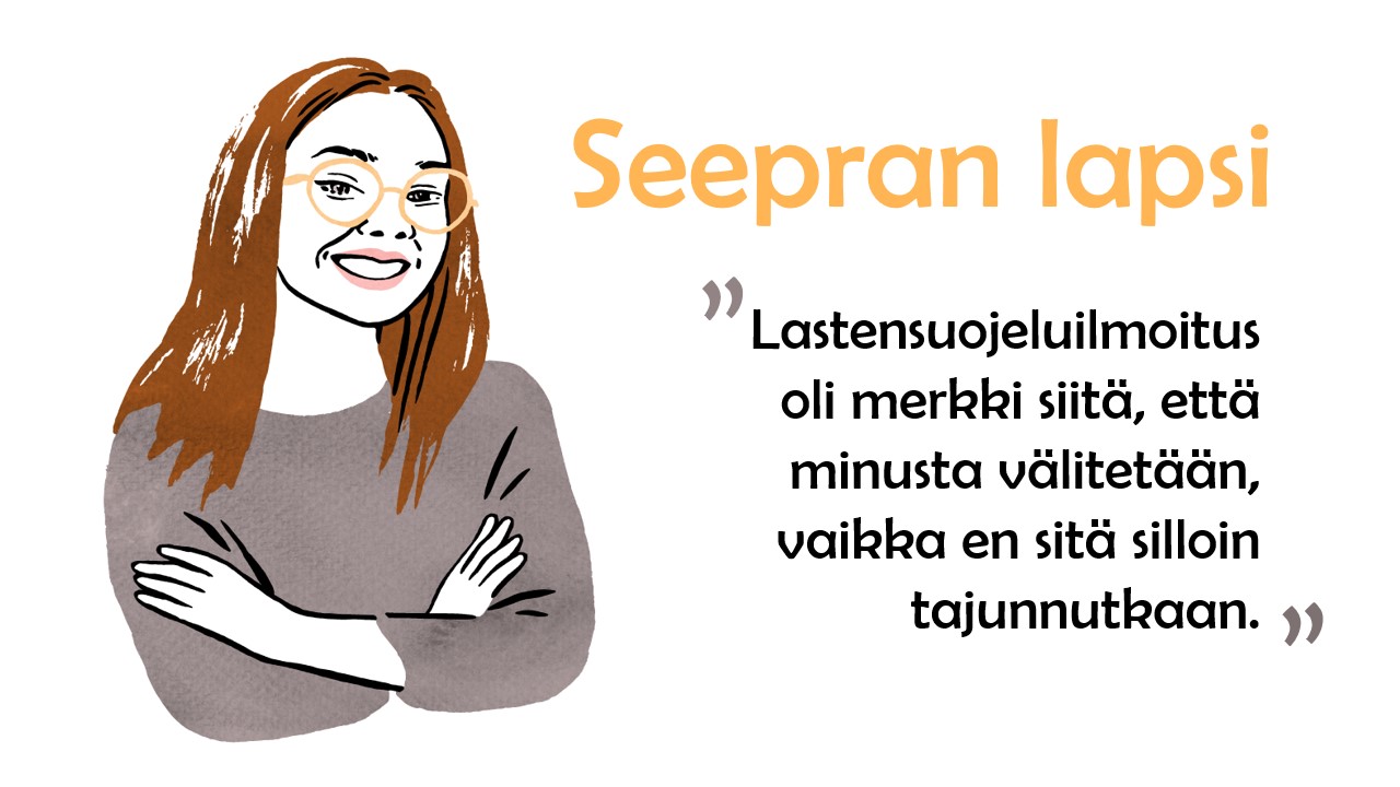 Seepran lapsi Tarinoita lastensuojelusta pääkuva