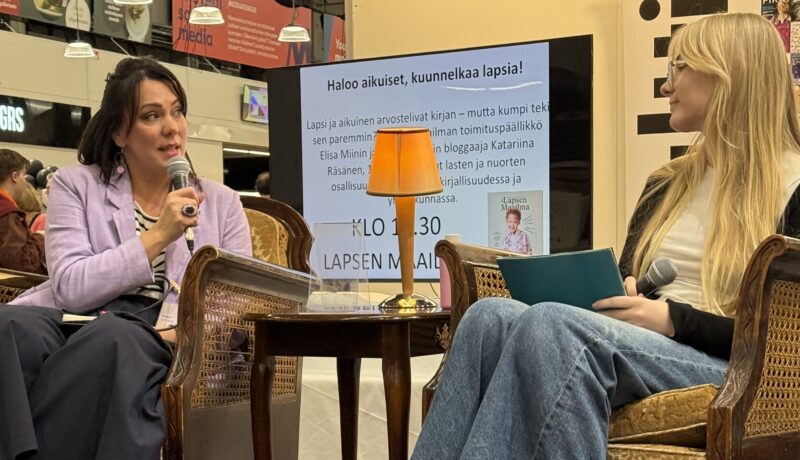 ”Tapasin kirjamessuilla paljon kirjoittajia”